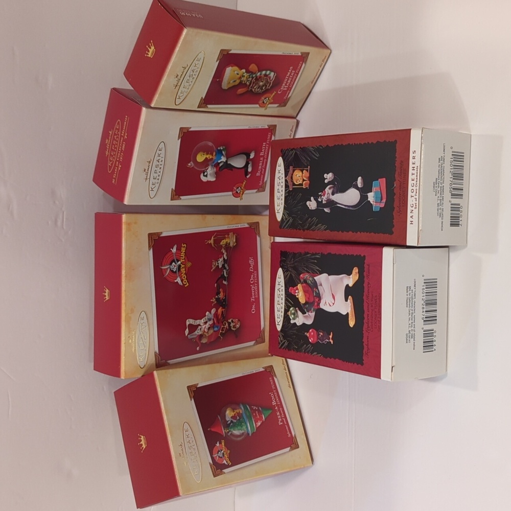 Hallmark Keepsake Christmas Ornaments Looney Tunes Lot of 6